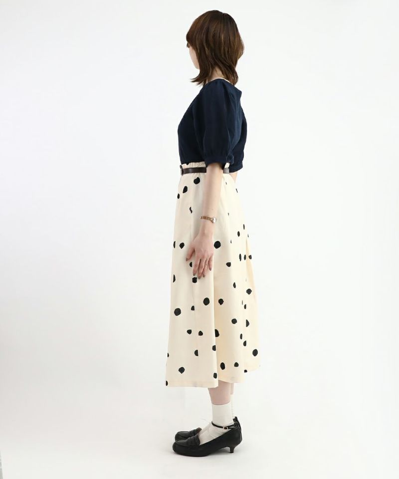 ivory×black / 160cm / belt arrangement