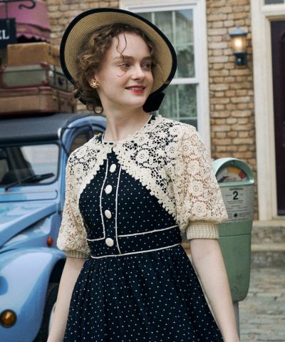 Lace bolero knit cardigan/an another angelus Limited [46DJ06h001]
