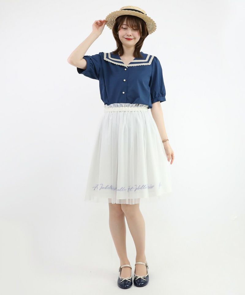 Navy × white