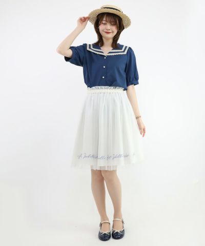 Navy × white