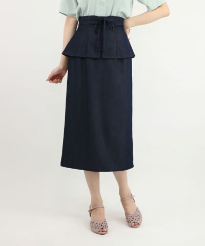 □Corset design denim style tight skirt/an another angelus [46BG01p022]