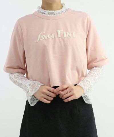 □レトロロゴプリントTシャツ/F i.n.t [46AI02h016]