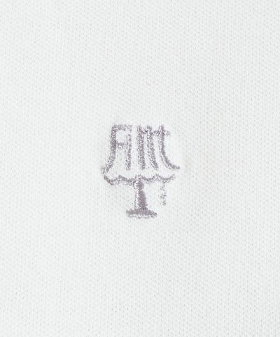 Logo embroidery up (off white×purple)