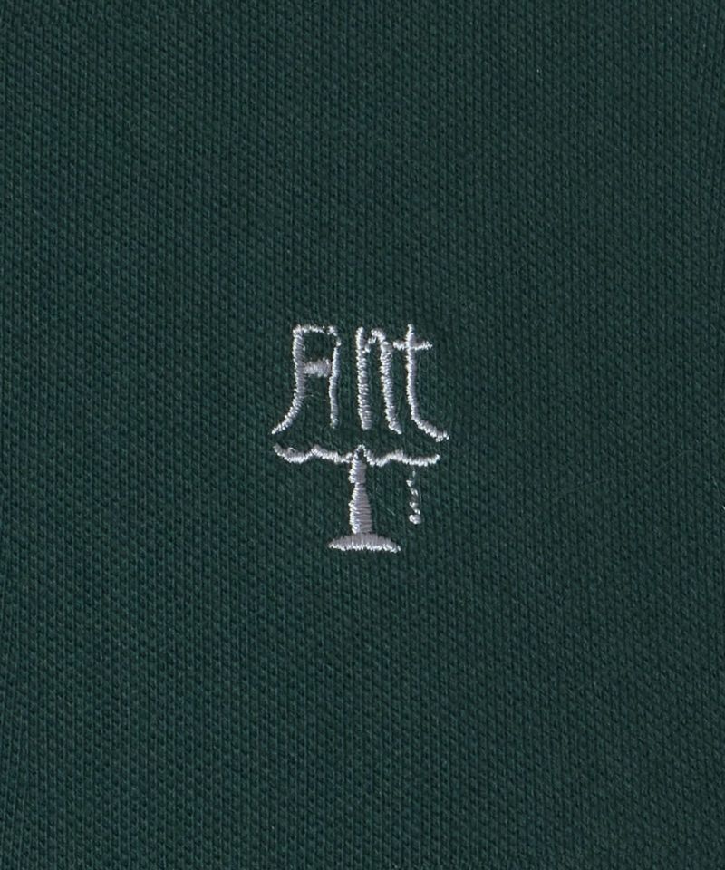 Logo embroidery up (green×white)