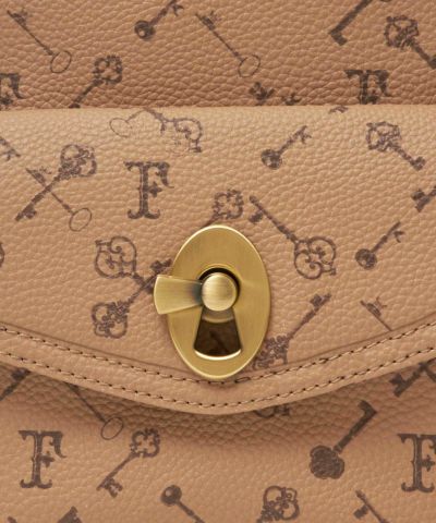 Metal fittings (beige×brown)