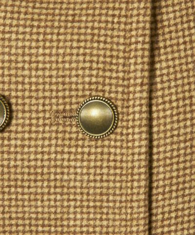 Button up (beige×brown)