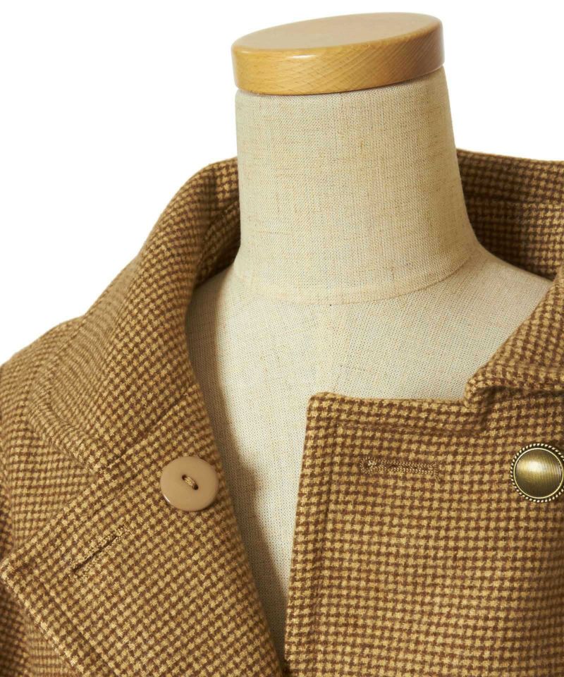 Inside button (beige×brown)