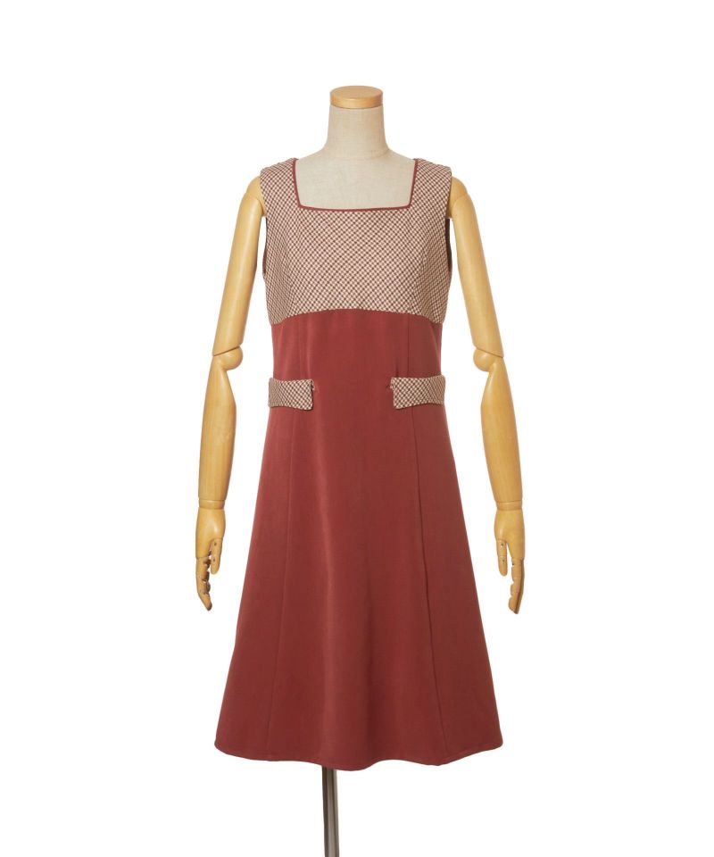 jumper skirt (orange)
