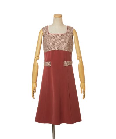 jumper skirt (orange)
