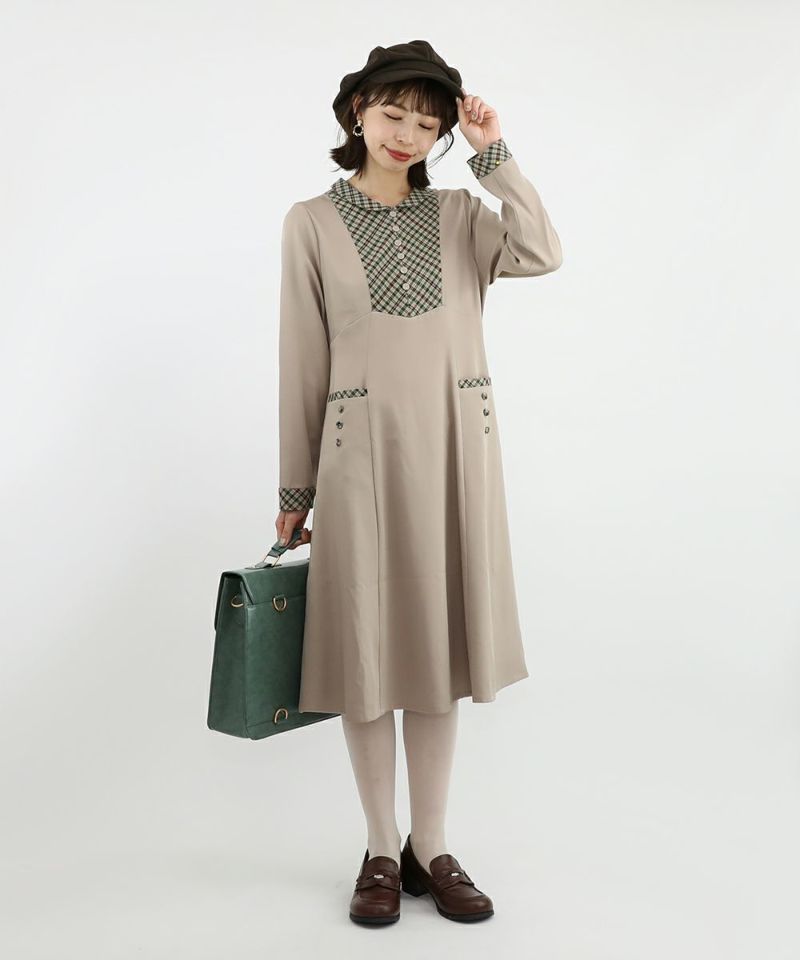 beige×brown / 158cm