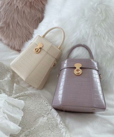 □Croco Vanity Bag/an another angelus [47BC05a001]