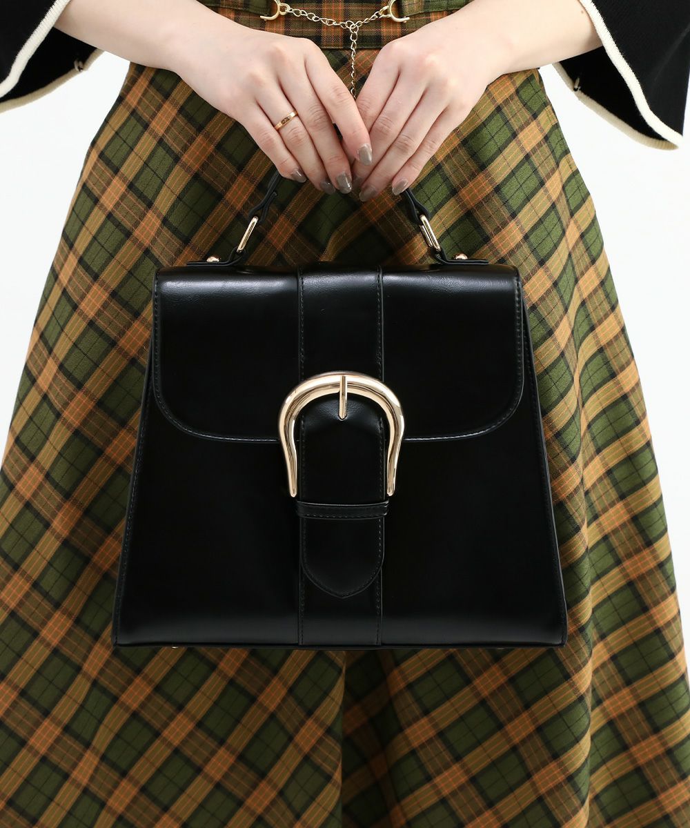 □バックル使いレトロハンドバッグ/an another angelus [47BC05a003