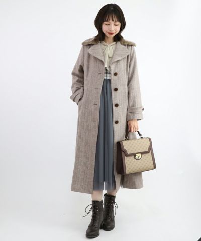 mochabrown / 158cm / when the collar is bent