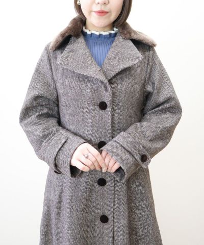 brown / 149cm / when the collar is bent