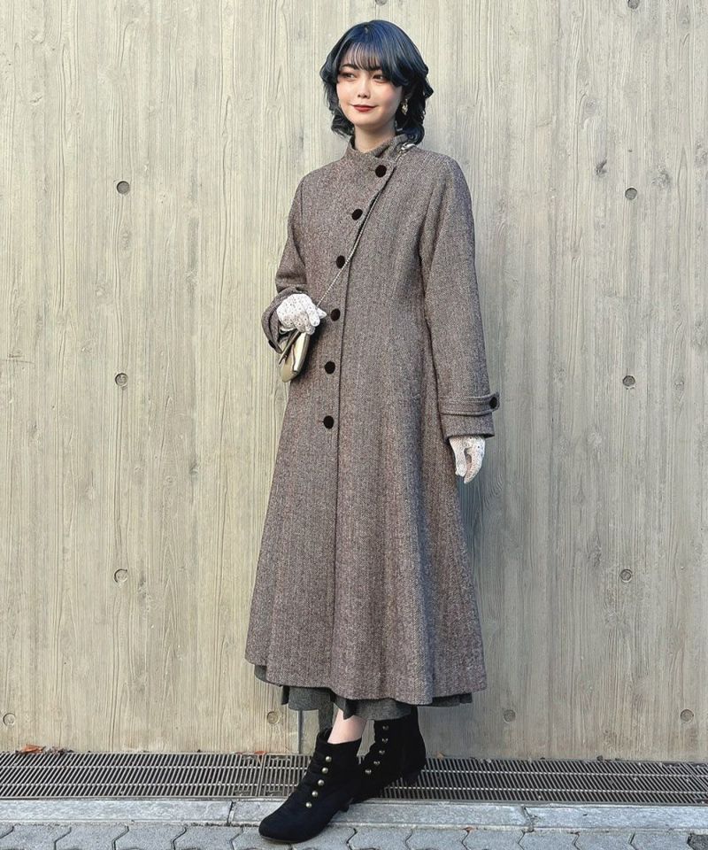 brown / 160cm / ファーを取り外した場合