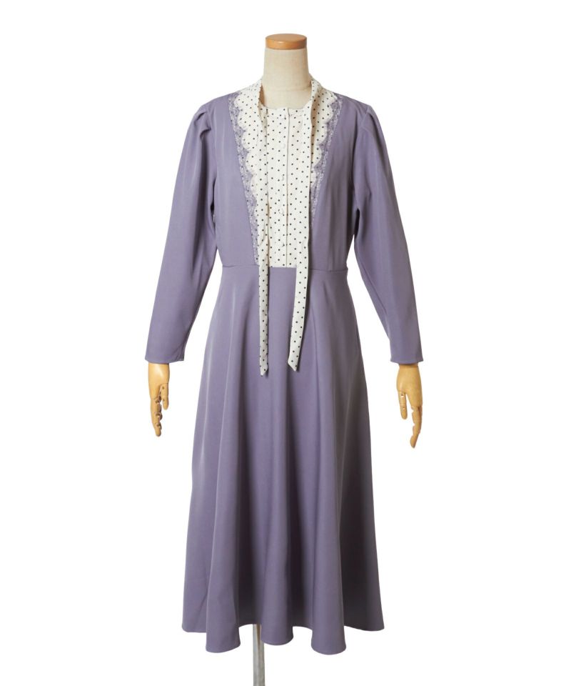Untied ribbon (lavender gray)