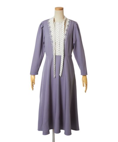 Untied ribbon (lavender gray)