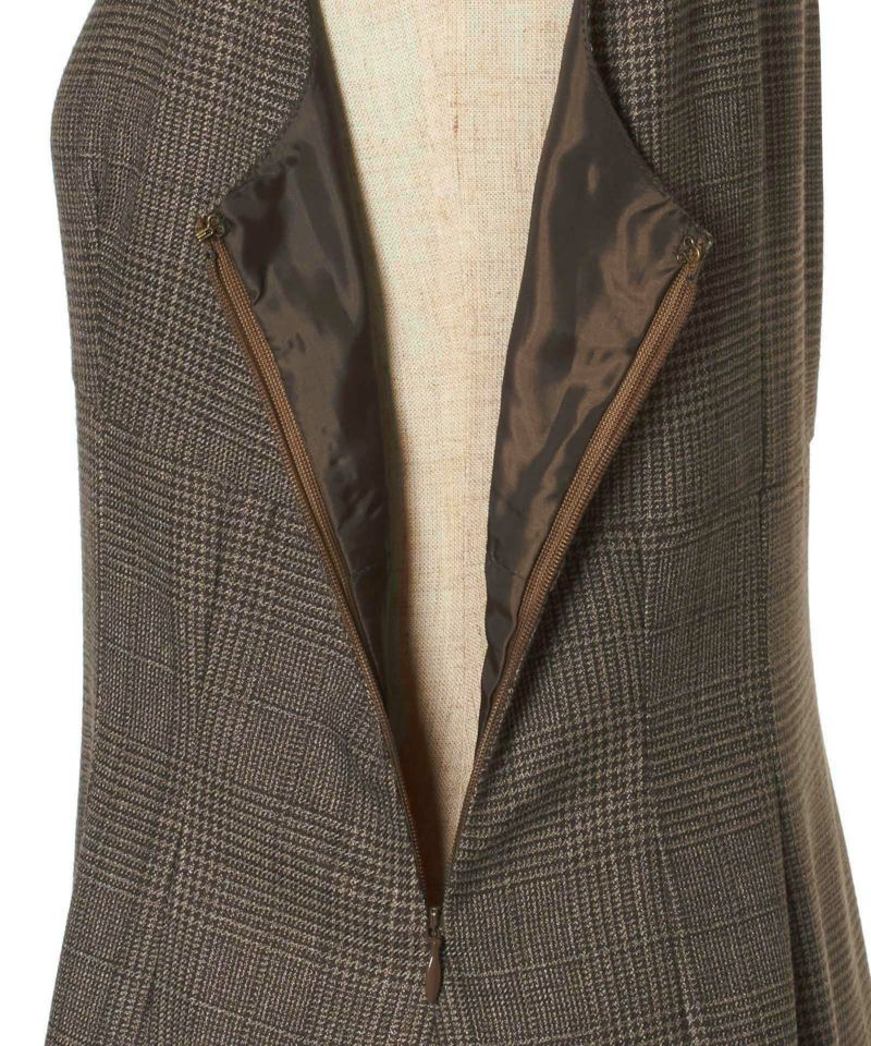 Side fastener (brown × brown)