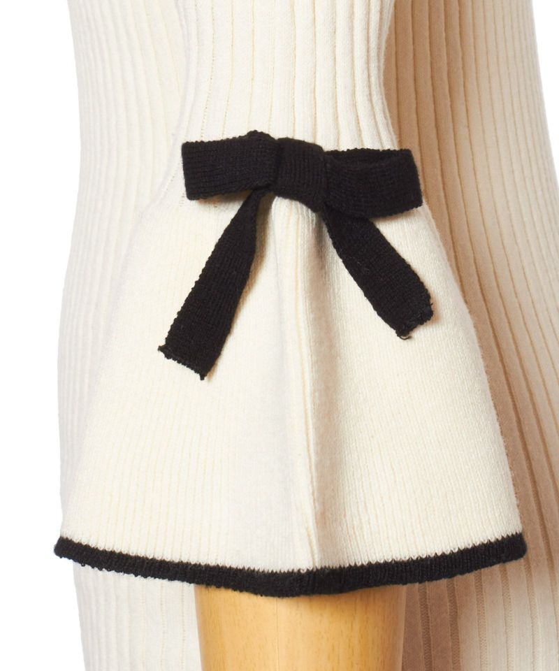 Sleeve ribbon (off white×black)