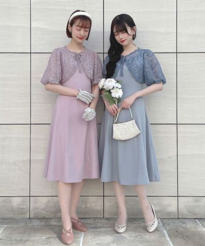 2-way dress with lace bolero [Occasion]/an another angelus [00BE02h002]