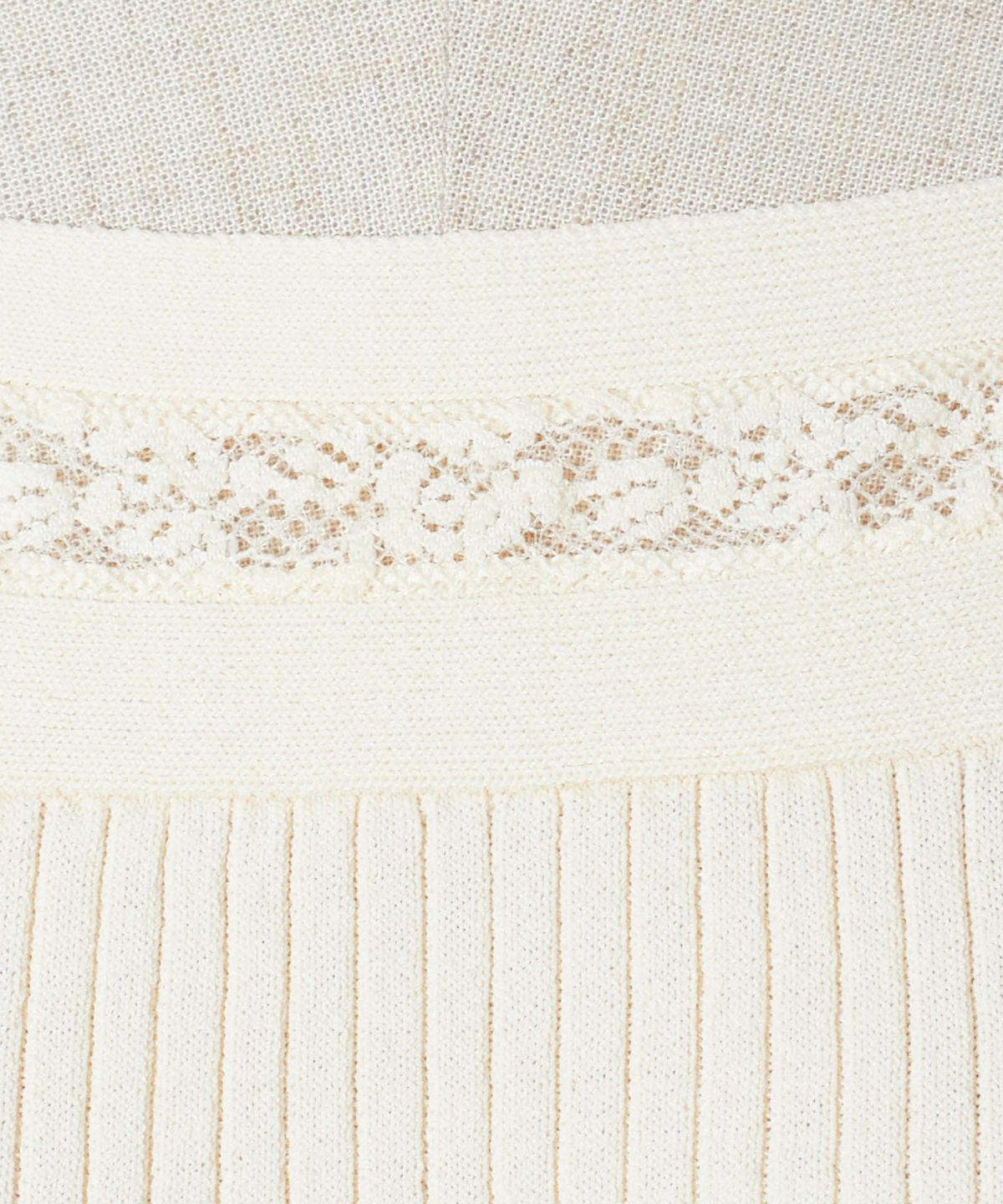 レース部分アップ (off white)