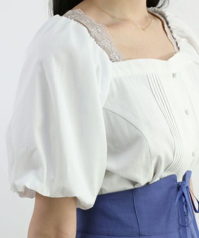 off white / 162cm / layered with lace inner