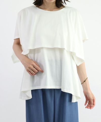 ケープカラーカットソー/COUPE LE COEUR [46PI02f002]