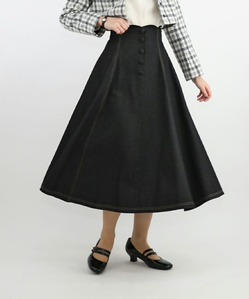 Vivienne Westwood 綿ローンスカラップフレアスカートスカート - ひざ ...