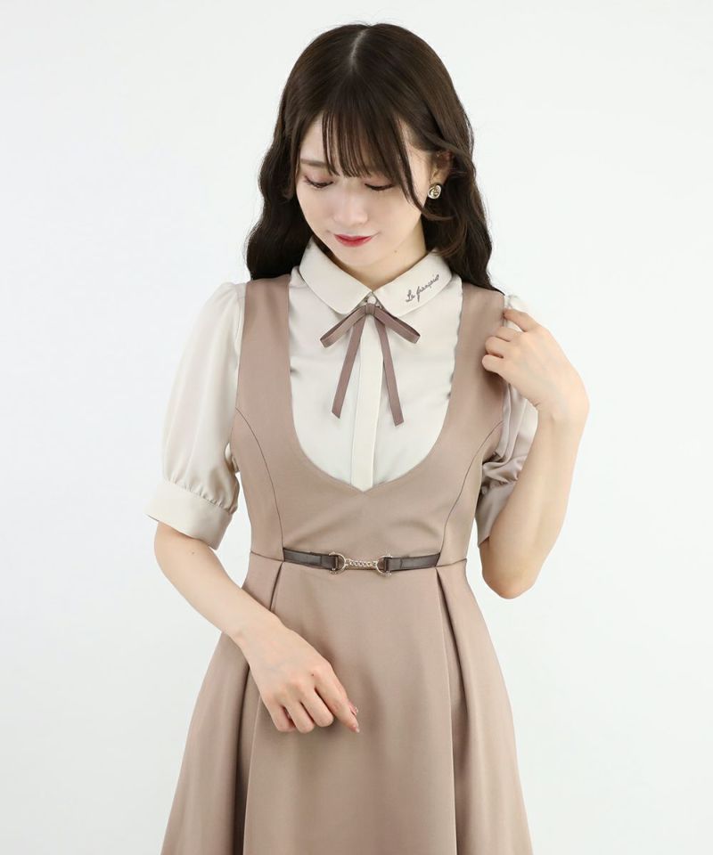 beige×brown / 162cm