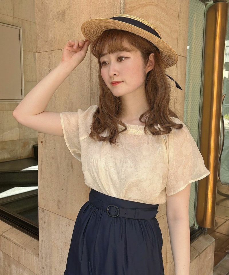 セール】【zozo限定カラー】シアーベロアオフショルダートップス