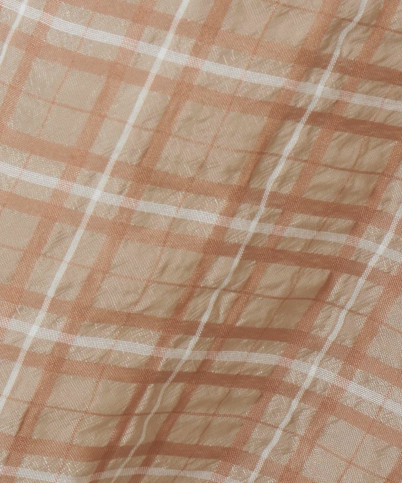 生地アップ (beige×white)