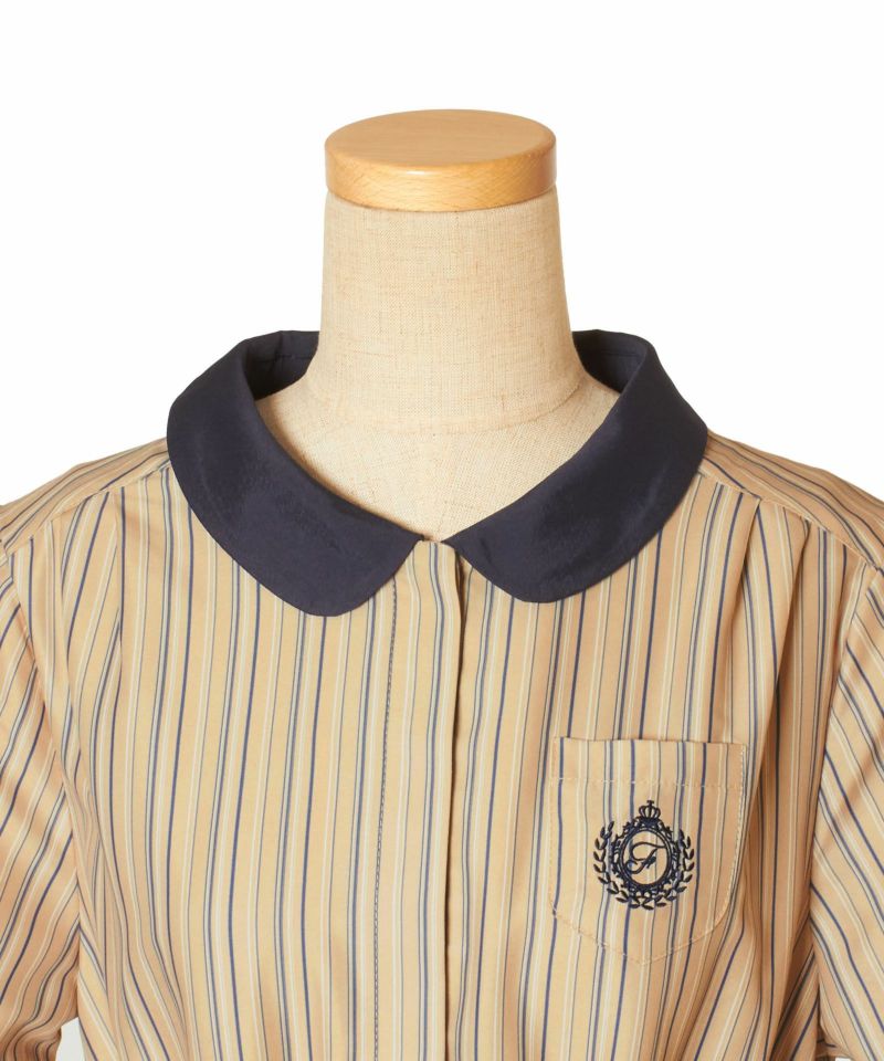 Front up (beige x blue)