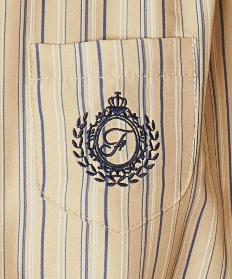 Embroidery up (beige x blue)