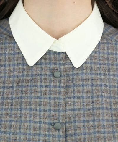 gray×navy / 162cm / without ribbon tie