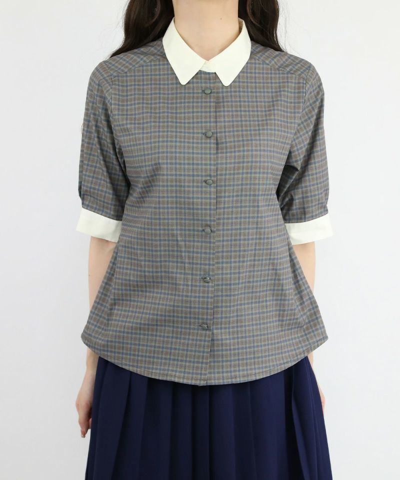 gray×navy / 162cm / without ribbon tie