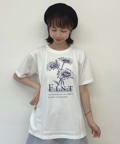 Margaret Logo Print T-shirt/F i.n.t [00AI02g001]
