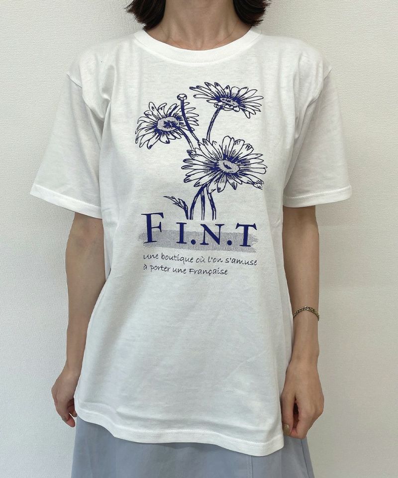 マーガレットロゴプリントTシャツ/F i.n.t [00AI02g001] | F i.n.t公式