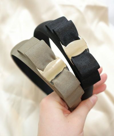 Gold buckle ribbon headband/an another angelus [47BB17a003]