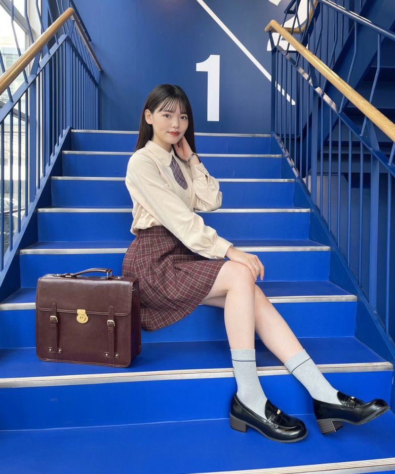 bordeaux×beige / 167cm