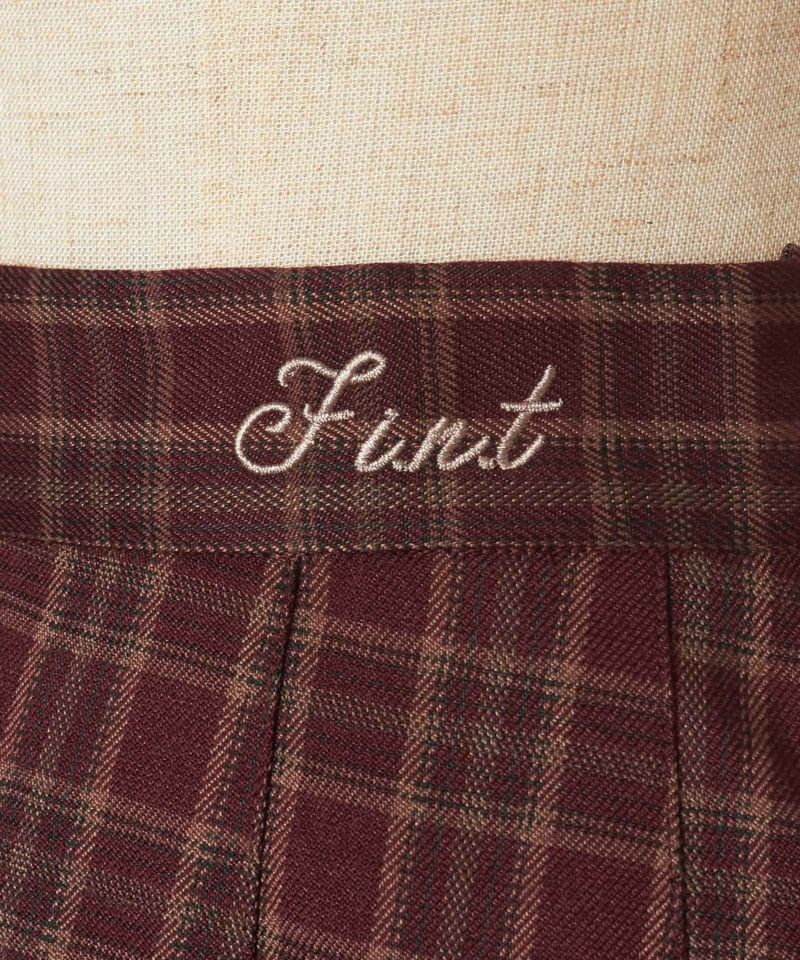 Logo embroidery up (bordeaux×beige)