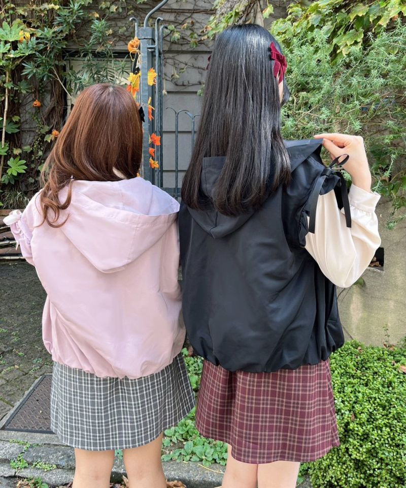 右 : black / 167cm　左 : pink / 154cm