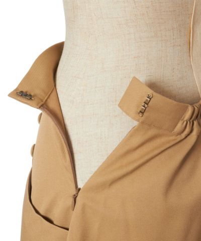 Side zipper (beige)