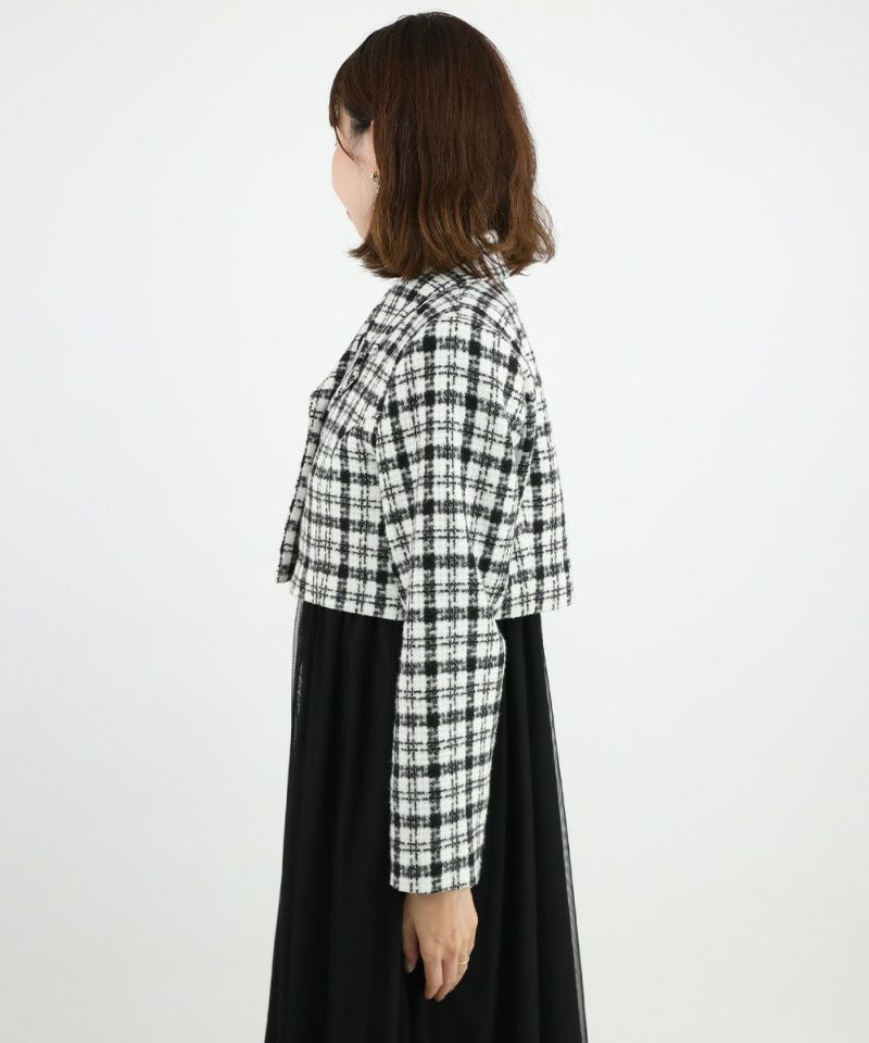 Angleジャケット新品38 ツイードジャケット×ジャンスカセット | ロングワンピース | NOELA