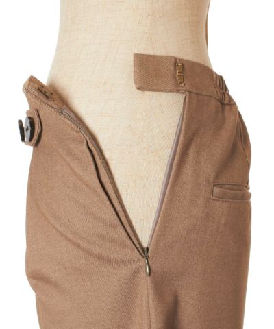 Side zipper (beige)