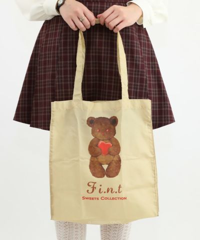 Hug Bear Cookie Can Print Eco Bag/SweetsCollection [00GC01a012]