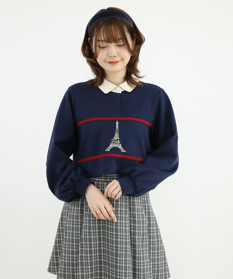 navy×red / 160cm