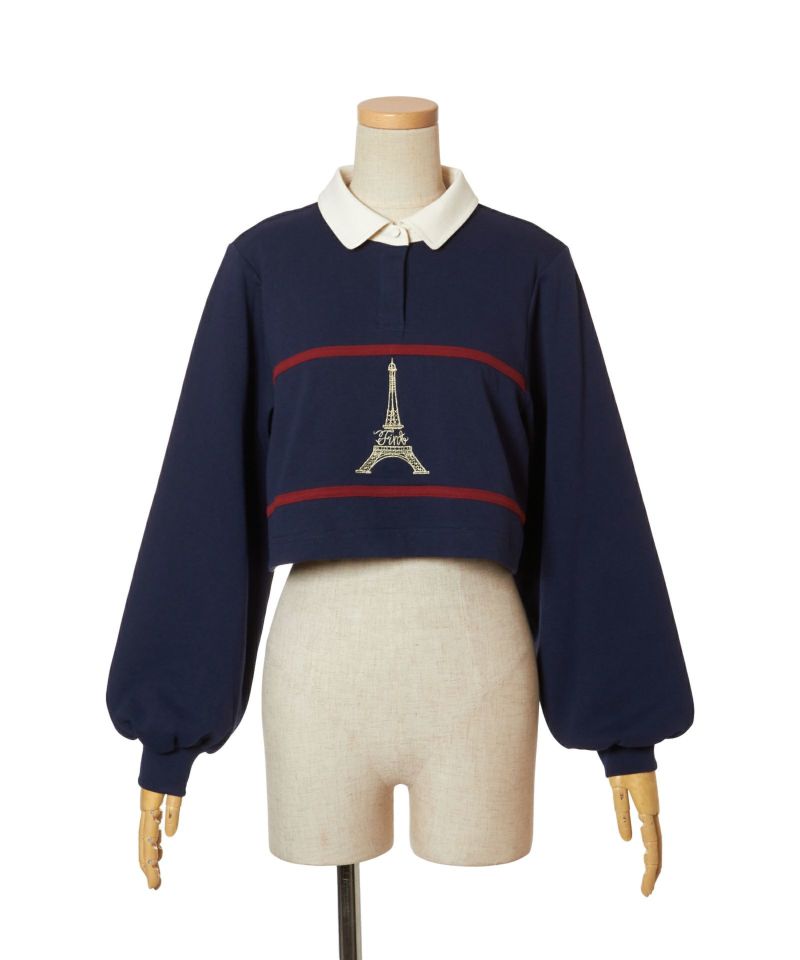 navy × red