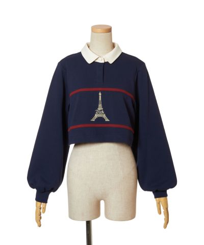 navy × red