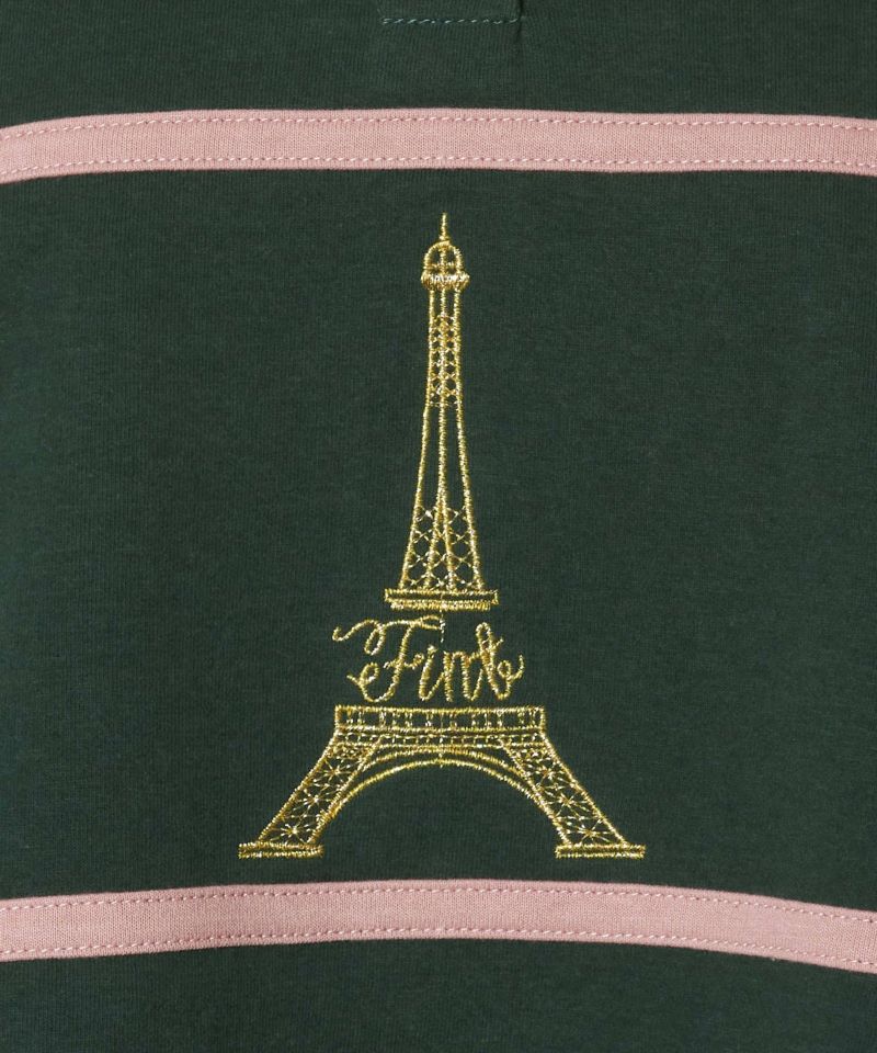Embroidery up (green×pink)