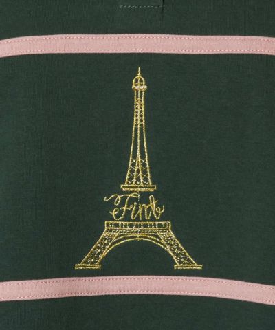 Embroidery up (green×pink)